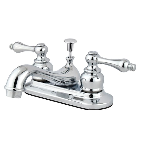 Kingston Brass Restoration, 4" Centerset Bathroom Faucet, Chrome KB601AL